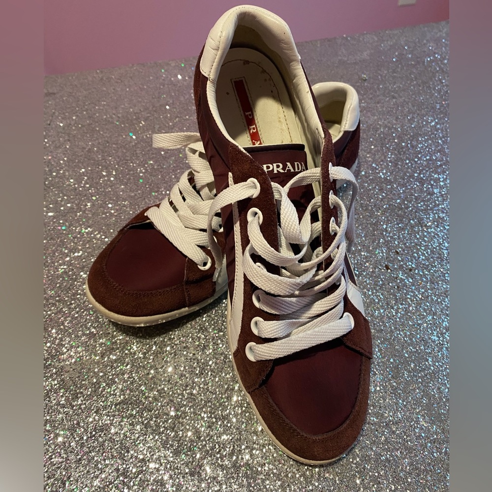 Authentic Prada Sneakers , size 10.5.